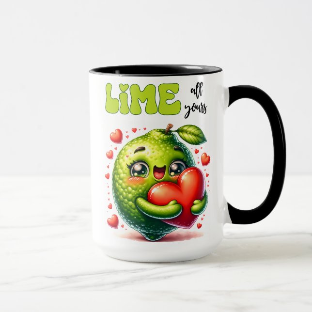 LIME OF YOURS CUTE FUNNY COUPLE MUG (Right)
