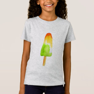 Lime orange popsicle Summer ice-block pop art T-Shirt
