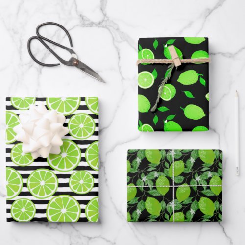Lime Pack Wrapping Paper Sheets
