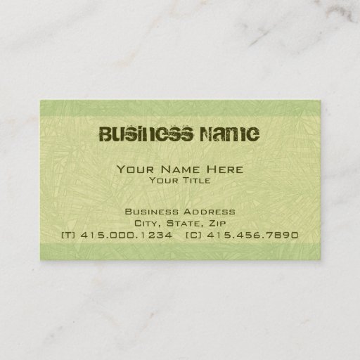 Customizable lime palm ~ bc business card template