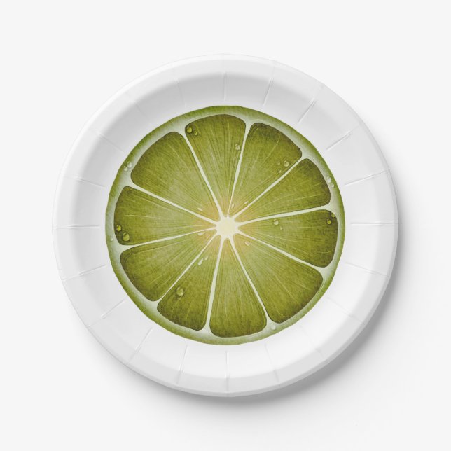 Lime Paper Plate (Front)