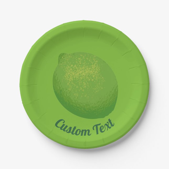 Lime Paper Plates (Front)