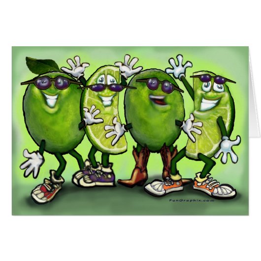 Lime Party Cards (Front Horizontal)