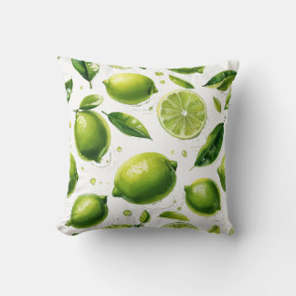 Lime Pattern Throw Pillow