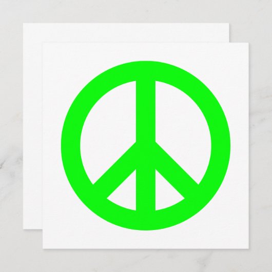 Lime Peace Symbol (Front/Back)