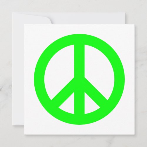 Lime Peace Symbol