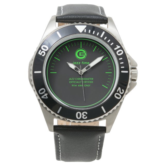 Lime peel diver jazz watch  (Front)