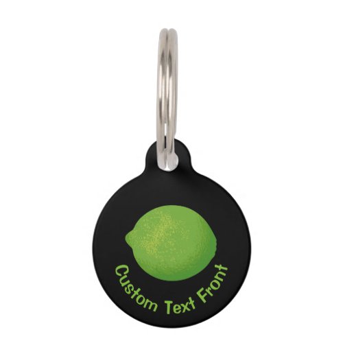 Lime Pet ID Tag