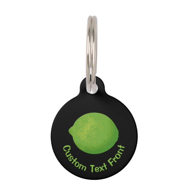 Lime Pet ID Tag (Front)