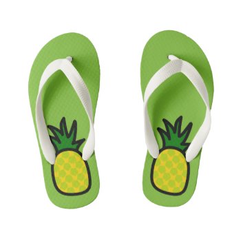 Lime Pineapple Flip Flops by Shop_Gifts at Zazzle