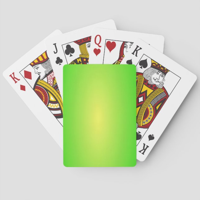 Lime Poker Cards (Back)