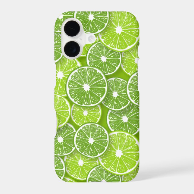 Lime pop iphone case (Back)