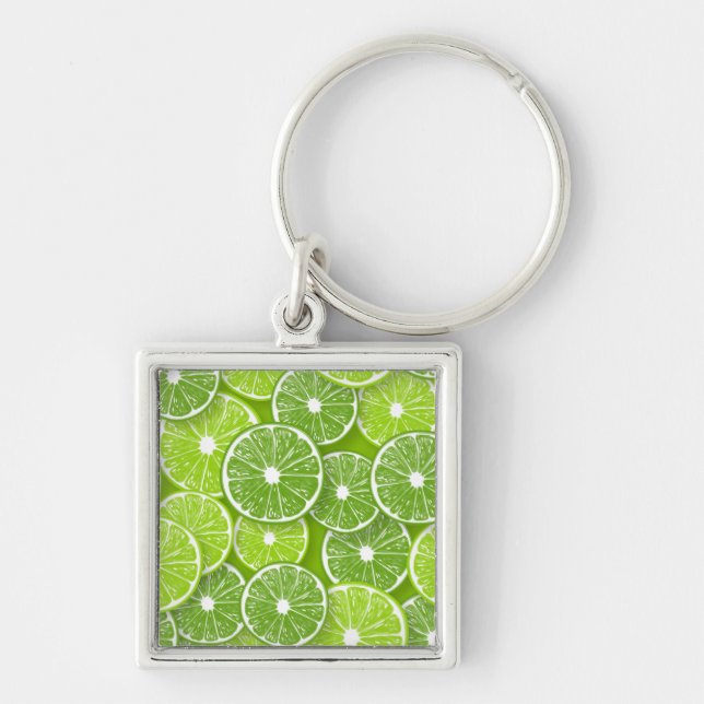 Lime pop keychain (Front)