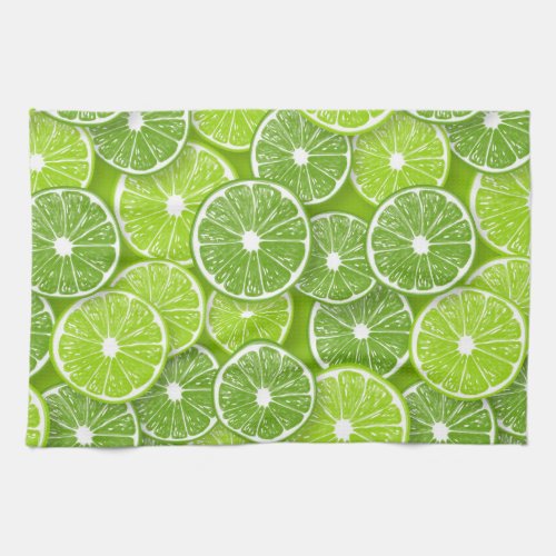 Lime pop kitchen towel