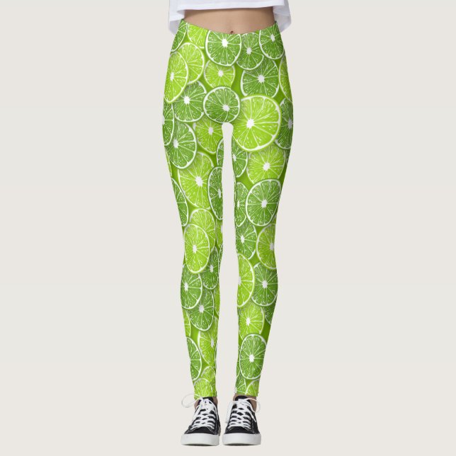 Lime pop leggings (Front)