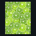 Lime pop poster<br><div class="desc">Hand drawn vector pattern with lime slices</div>