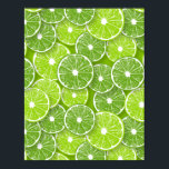 Lime pop poster<br><div class="desc">Hand drawn vector pattern with lime slices</div>