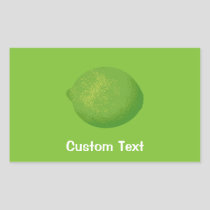 Lime Rectangular Sticker