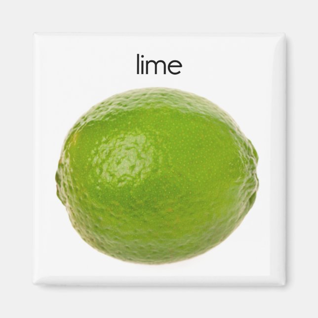 Lime Refrigerator Magnet (Front)
