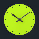 Lime Round Clock<br><div class="desc">With this "Lime" color bring a zest of freshness and exoticism.</div>