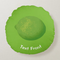 Lime Round Pillow