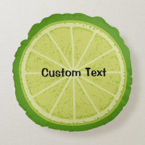 Lime Round Pillow