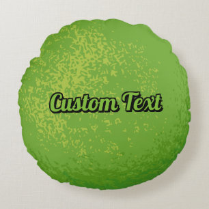 Lime Round Pillow