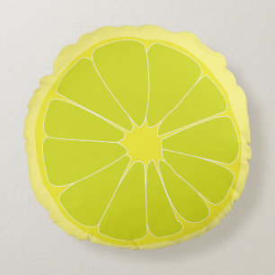Lime Round Pillow