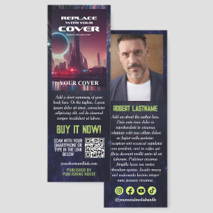 Lime Science Fiction Book Cover About the Author Bookmarks