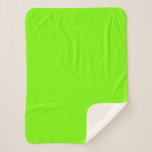 Lime Sherpa Blanket