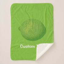 Lime Sherpa Blanket