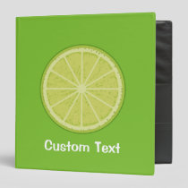 Lime Slice 3 Ring Binder