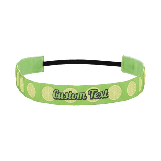 Lime Slice Athletic Headband (Front)