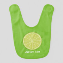 Lime Slice Baby Bib