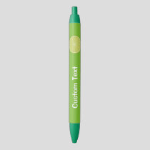 Lime Slice Blue Ink Pen