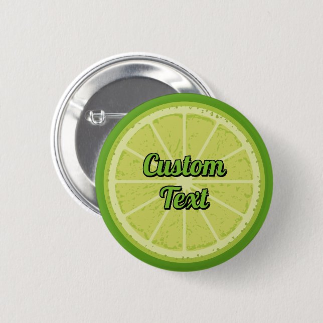 Lime Slice Button (Front & Back)