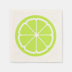 LIME SLICE by SHARON SHARPE Paper Napkins