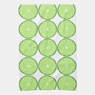 Lime Slice Citrus Retro Kitchen Towel Gift