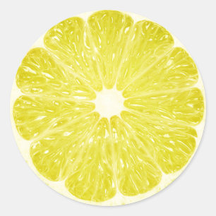 Lime Slice Classic Round Sticker