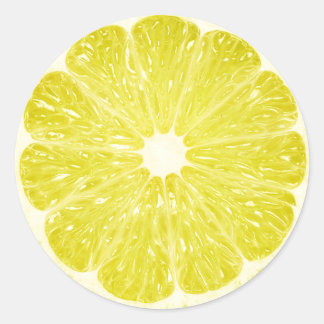 Lime Slice Classic Round Sticker