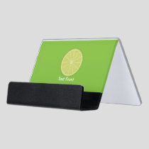Lime Slice Desk Business Card Holder