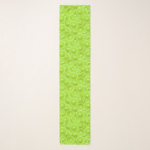 Lime Slice Digital Montage Scarf