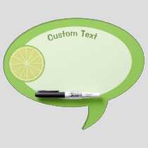 Lime Slice Dry Erase Board