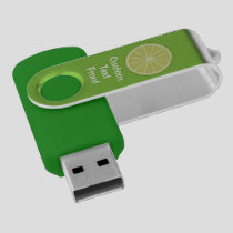 Lime Slice Flash Drive