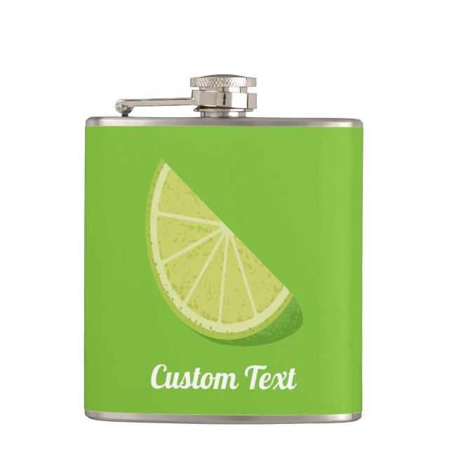Lime Slice Flask (Front)