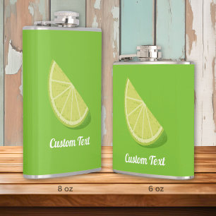 Lime Slice Flask