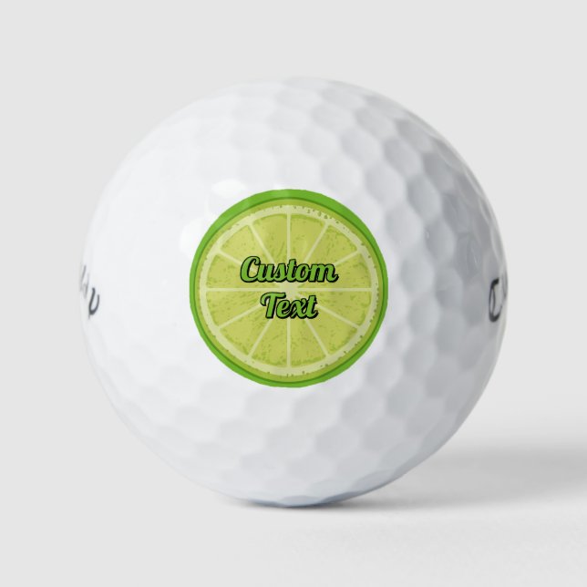 Lime Slice Golf Balls (Front)