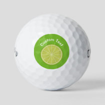 Lime Slice Golf Balls
