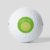 Lime Slice Golf Balls