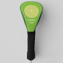 Lime Slice Golf Head Cover